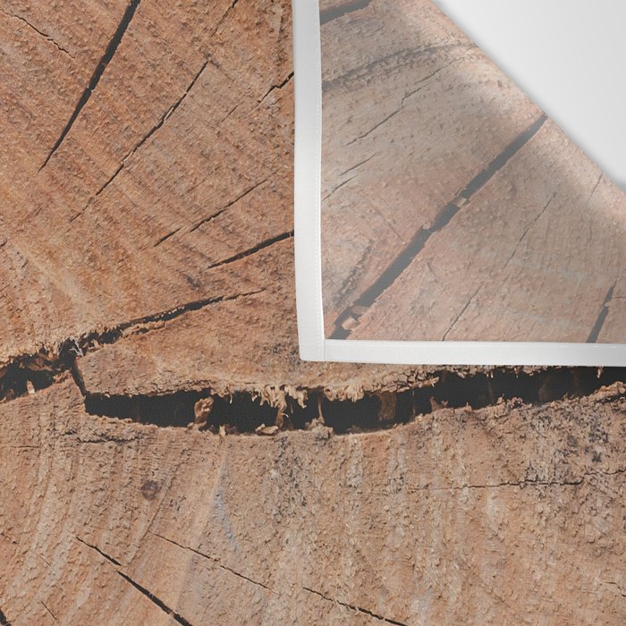 Tree Rings Rustic Cabin Lodge Raw Wood Wall Tapestry Gallery Image 3