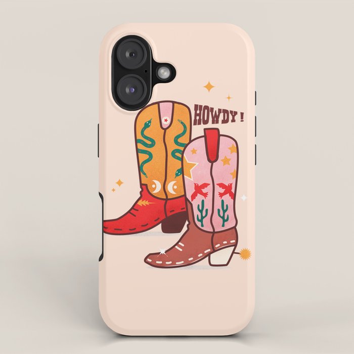 Howdy! Cowboy Boots iPhone Case Gallery Image 1