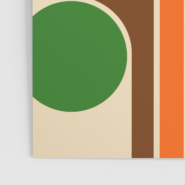 1970s Retro Vintage Style Geometric Design 743 Scandi Poster Gallery Image 3