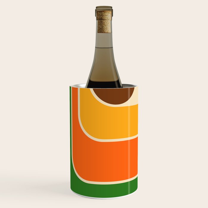 1970s Retro Vintage Style Geometric Design 743 Scandi Wine Chiller Gallery Image 3