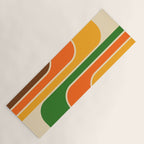 1970s Retro Vintage Style Geometric Design 743 Scandi Yoga Mat Gallery Image 1