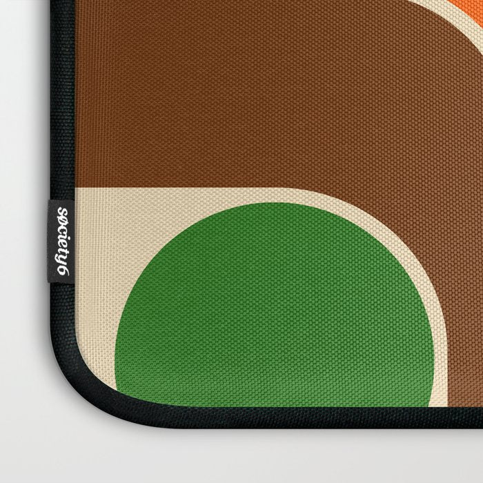 1970s Retro Vintage Style Geometric Design 743 Scandi Laptop Sleeve Gallery Image 3