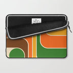 1970s Retro Vintage Style Geometric Design 743 Scandi Laptop Sleeve Gallery Image 2
