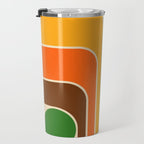 1970s Retro Vintage Style Geometric Design 743 Scandi Travel Mug Gallery Image 3