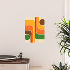 1970s Retro Vintage Style Geometric Design 743 Scandi Poster Gallery Image 2