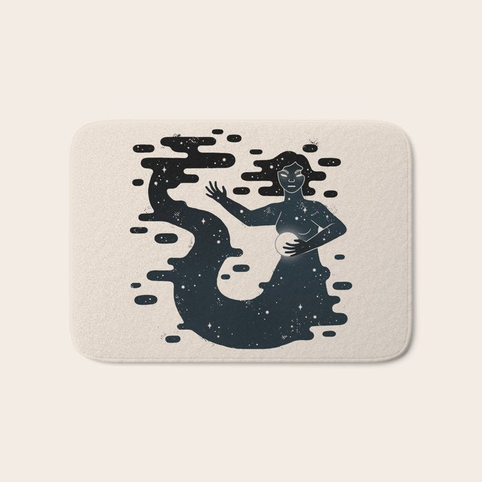 Space Mermaid Bath Mat Gallery Image 1