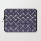 Bows & Ribbons Pattern XXXII Dark Lavender Purple Laptop Sleeve Gallery Image 1