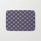Bows & Ribbons Pattern XXXII Dark Lavender Purple Bath Mat Gallery Image 1