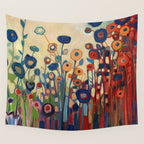 Meet Me in My Garden Dreams Wall Tapestry Gallery Image 4
