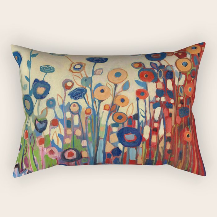 Meet Me in My Garden Dreams Rectangular Pillow Gallery Image 2