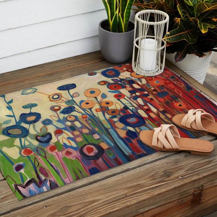 Meet Me in My Garden Dreams Outdoor Rug Gallery Image 2