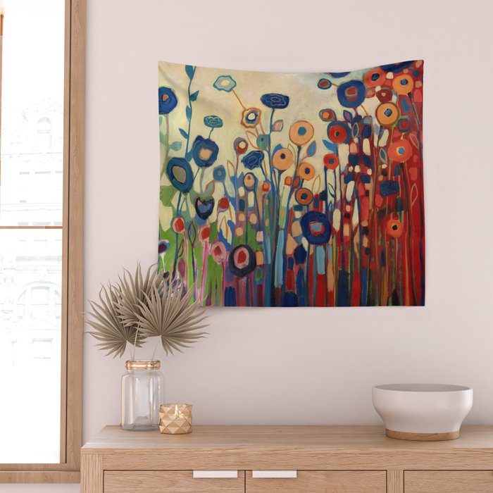 Meet Me in My Garden Dreams Wall Tapestry Gallery Image 2