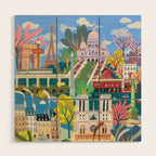 Paris mon amour Wood Wall Art Gallery Image 1