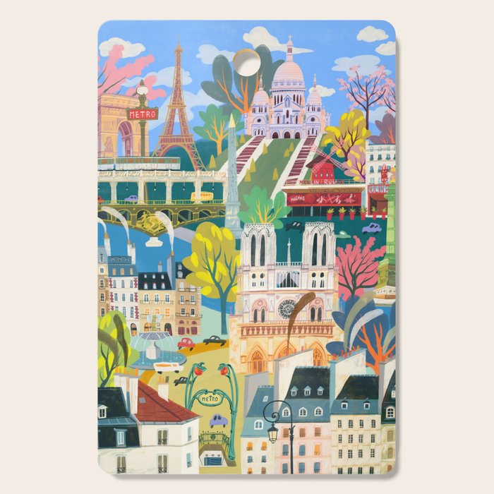 Paris mon amour Cutting Board Gallery Image 1