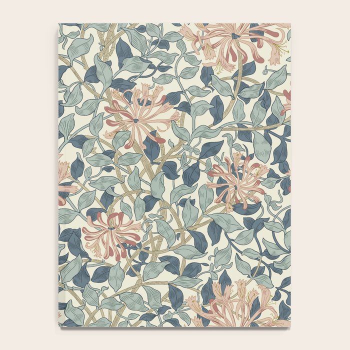 William Morris Vintage Honeysuckle Aqua Notebook Gallery Image 4