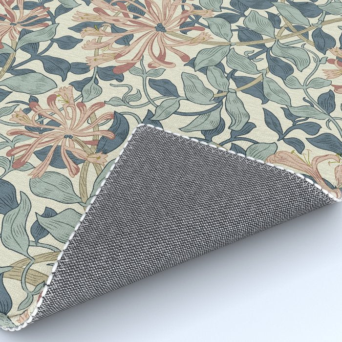 William Morris Vintage Honeysuckle Aqua Rug Gallery Image 4