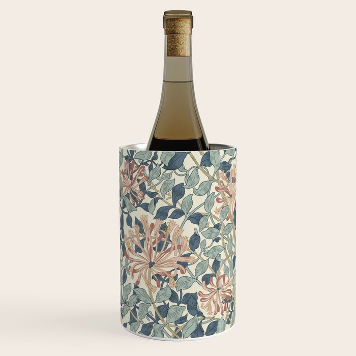 William Morris Vintage Honeysuckle Aqua Wine Chiller Gallery Image 1
