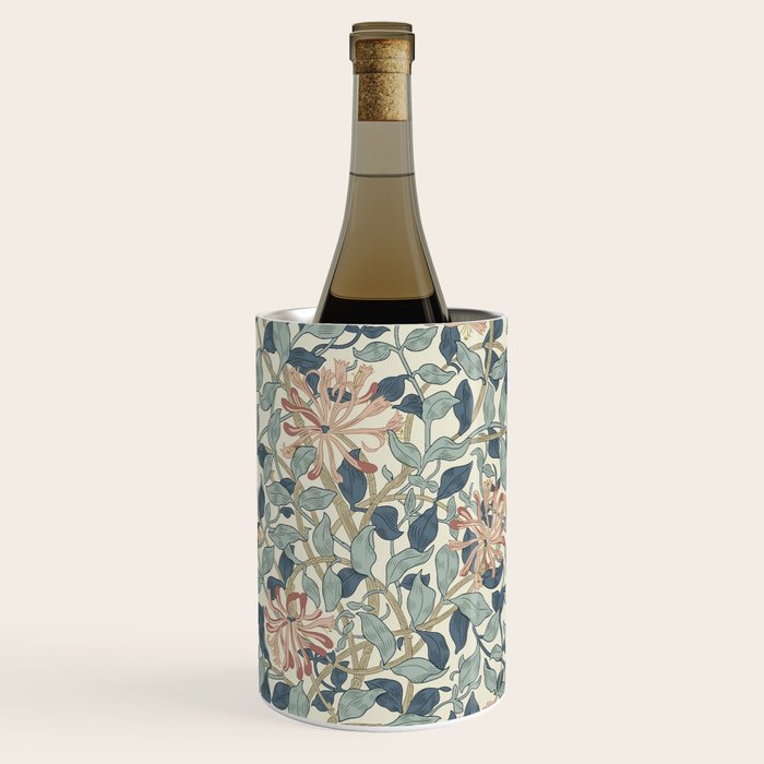 William Morris Vintage Honeysuckle Aqua Wine Chiller Gallery Image 3