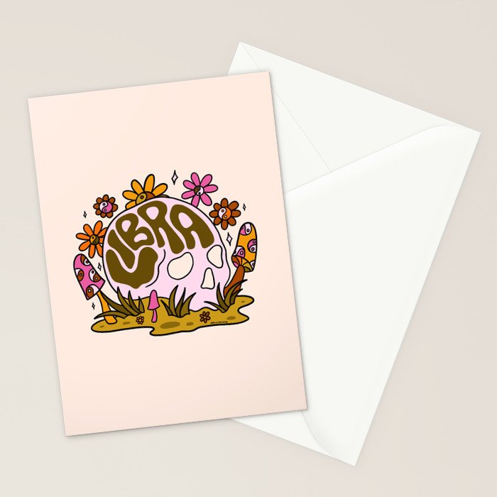 Libra Skull Stationery Card Gallery Image 2