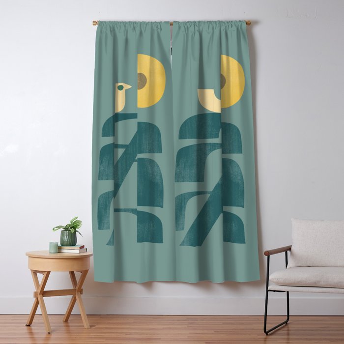 Giant sunflower Window Curtain Gallery Image 1