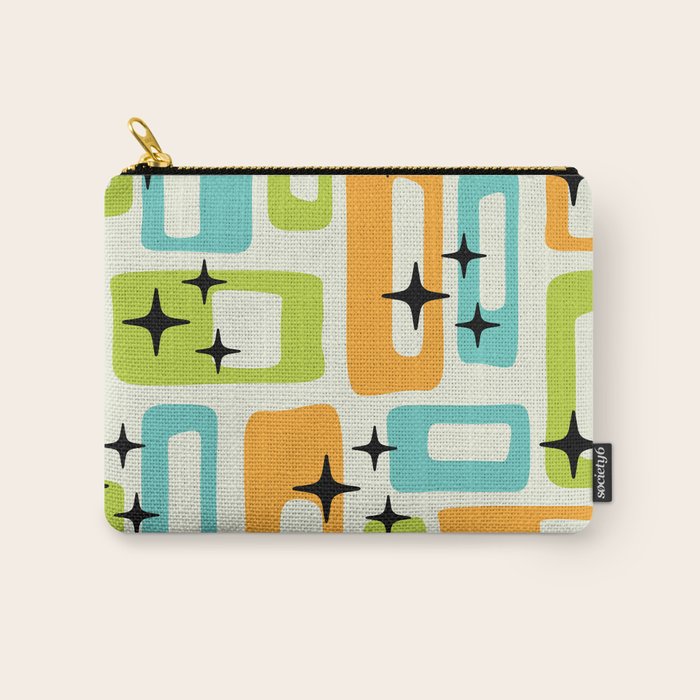 Mid Century Modern Scandinavian Pattern 245 Carry All Pouch Gallery Image 1