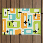 Mid Century Modern Scandinavian Pattern 245 Outdoor Rug Gallery Image 1