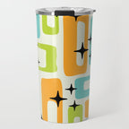 Mid Century Modern Scandinavian Pattern 245 Travel Mug Gallery Image 1