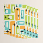 Mid Century Modern Scandinavian Pattern 245 Wrapping Paper Gallery Image 3
