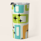 Mid Century Modern Scandinavian Pattern 245 Travel Mug Gallery Image 3