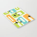 Mid Century Modern Scandinavian Pattern 245 Notebook Gallery Image 3