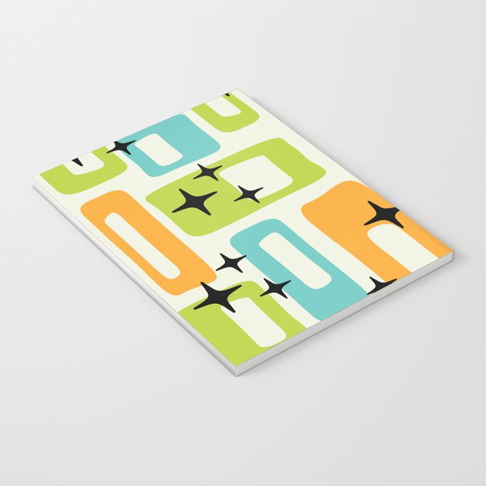 Mid Century Modern Scandinavian Pattern 245 Notebook Gallery Image 3