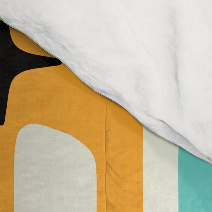 Mid Century Modern Scandinavian Pattern 245 Comforter Gallery Image 4