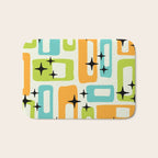 Mid Century Modern Scandinavian Pattern 245 Bath Mat Gallery Image 1