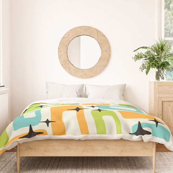 Mid Century Modern Scandinavian Pattern 245 Duvet Cover Gallery Image 3