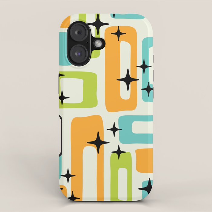 Mid Century Modern Scandinavian Pattern 245 iPhone Case Gallery Image 1