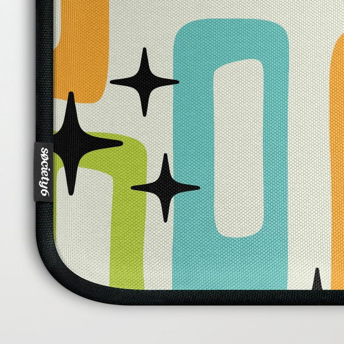 Mid Century Modern Scandinavian Pattern 245 Laptop Sleeve Gallery Image 3