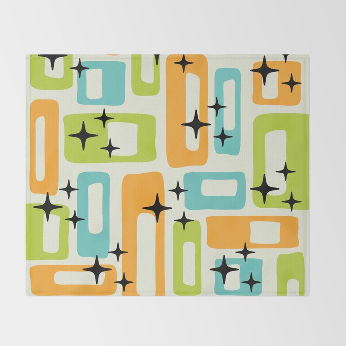Mid Century Modern Scandinavian Pattern 245 Throw Blanket Gallery Image 2