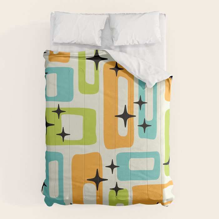 Mid Century Modern Scandinavian Pattern 245 Comforter Gallery Image 6