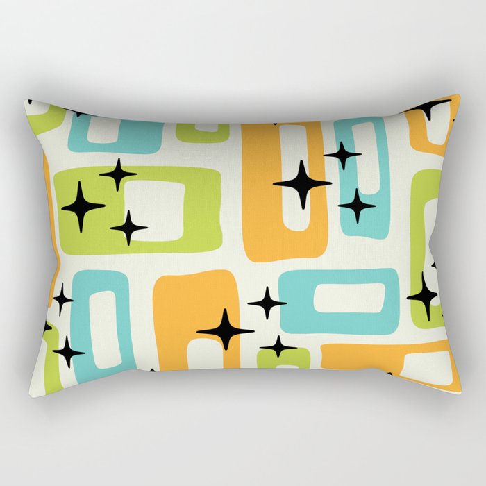 Mid Century Modern Scandinavian Pattern 245 Rectangular Pillow Gallery Image 1