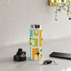 Mid Century Modern Scandinavian Pattern 245 Water Bottle Gallery Image 4