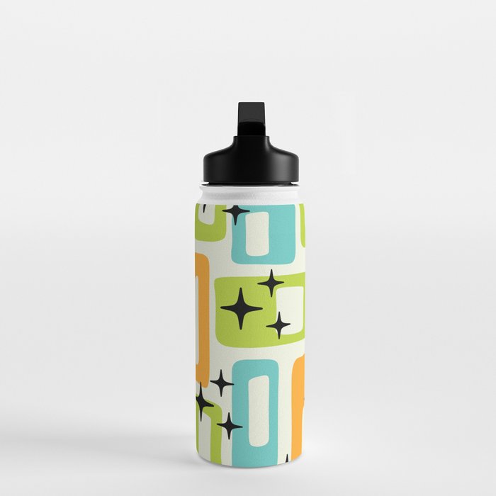 Mid Century Modern Scandinavian Pattern 245 Water Bottle Gallery Image 3