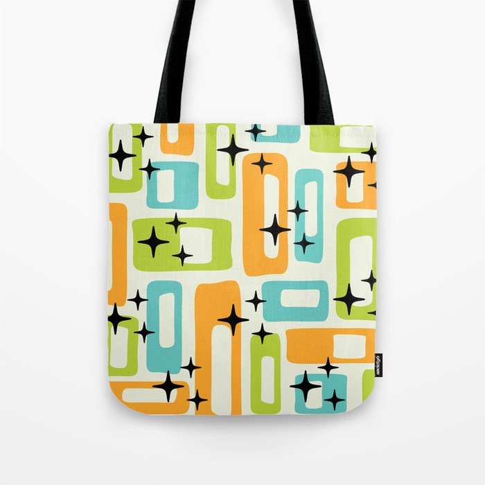 Mid Century Modern Scandinavian Pattern 245 Tote Bag Gallery Image 1