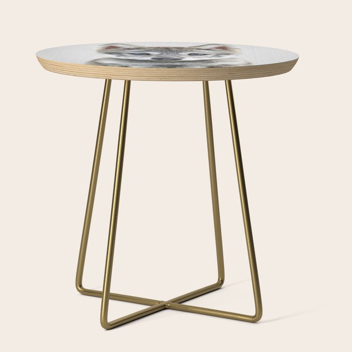 Baby Wolf - Colorful Side Table Gallery Image 1