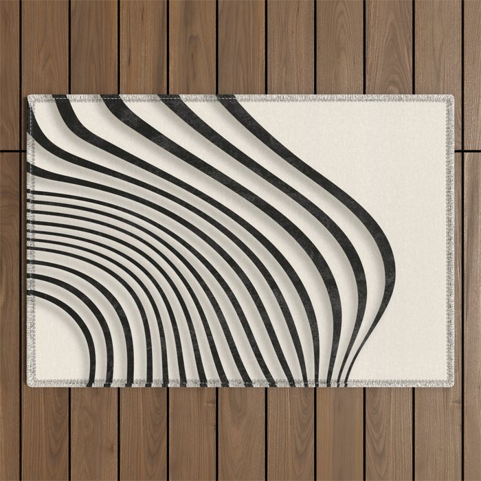Movement of Lines 6 Outdoor Rug Gallery Image 1