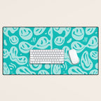 Eggshell Blue Melted Happiness Desk Mat Gallery Image 1