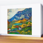Les Alpilles, Mountain Landscape near South Reme Vincent van Gogh 1889 Wall Mural Gallery Image 2