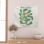 Fern Green Leaf: Matisse Series 01 | Mid-Century Edition Wall Tapestry Gallery Image 2