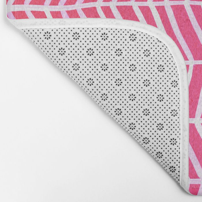 Herringbone - Pink OmbrÃ© Bath Mat Gallery Image 2