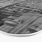 A Book Lover's Dream - Cincinnati Public Library black and white photographs / black and white photo Bath Mat Gallery Image 3