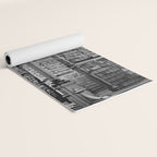 A Book Lover's Dream - Cincinnati Public Library black and white photographs / black and white photo Yoga Mat Gallery Image 2